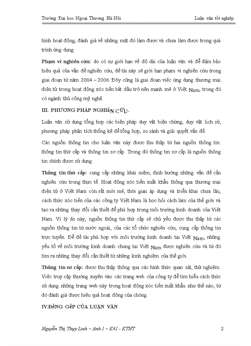image for page Ưng dụng TMĐT trong hoạt động xúc tiến xuất khẩu tại công ty TNHH mây tre xuất Chúc Sơn