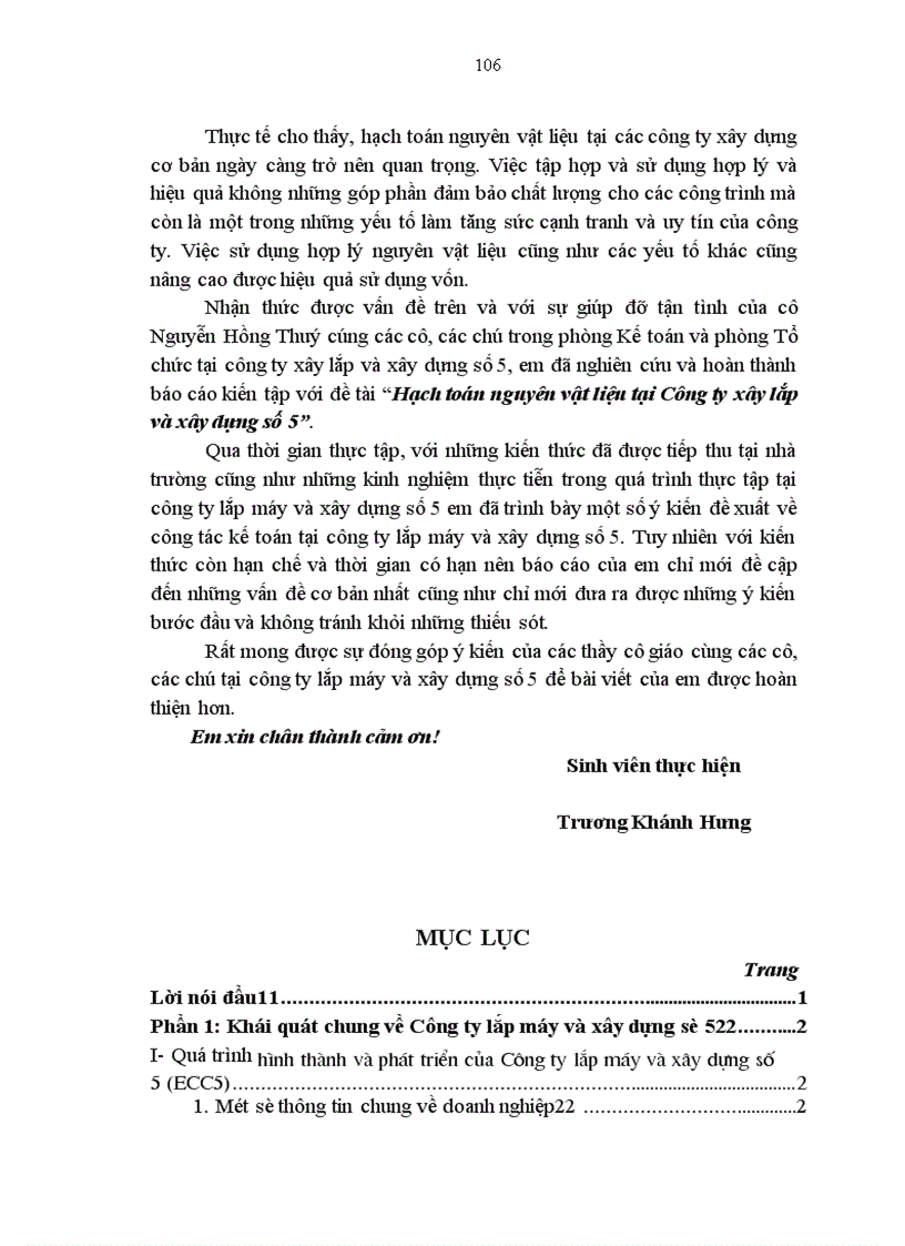image for page Hạch toán nguyên vật liệu tại Công ty xây lắp và xây dựng số 5