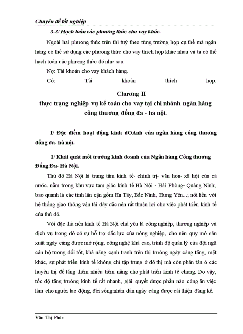image for page Một số giải pháp nhằm hoàn thiện nghiệp vụ kế toán cho vay tại chi nhánh Ngân hàng Công thương Đống Đa - Hà Nội