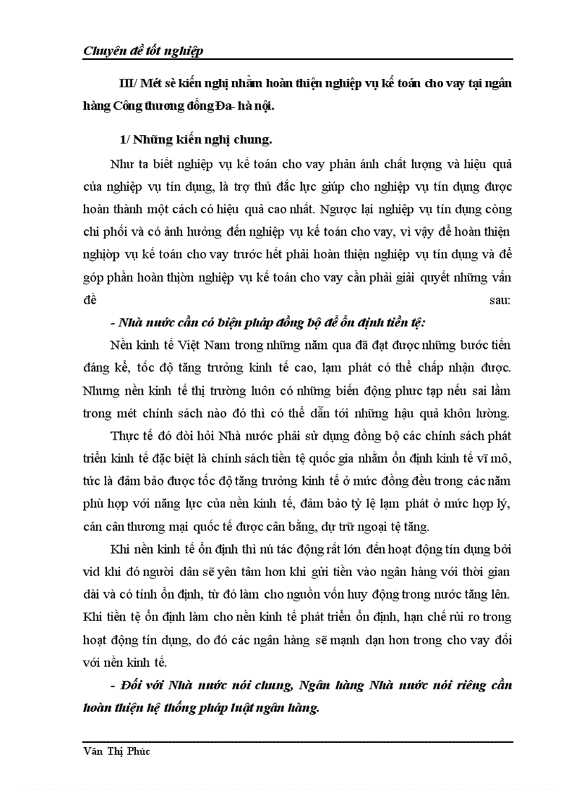 image for page Một số giải pháp nhằm hoàn thiện nghiệp vụ kế toán cho vay tại chi nhánh Ngân hàng Công thương Đống Đa - Hà Nội