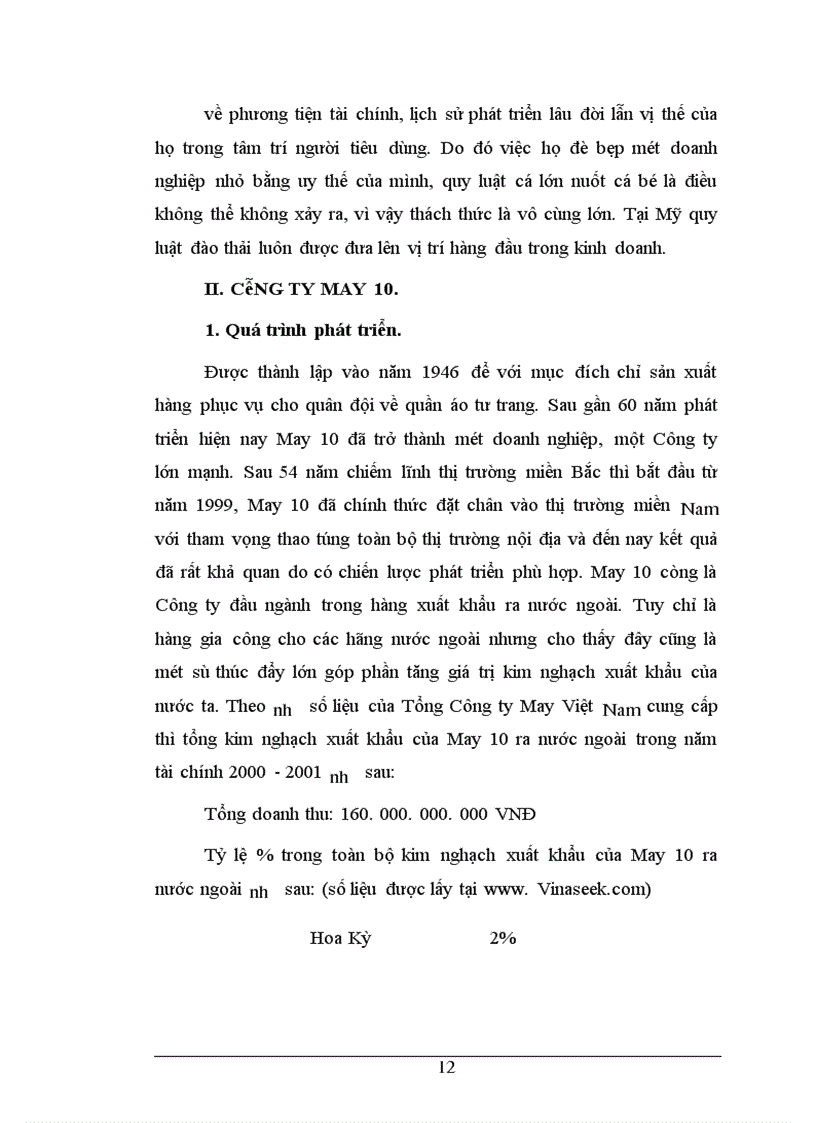 image for page Thương hiệu cho sản phẩm áo sơ mi may sẵn của Công ty May 10 xuất khẩu sang thị trường