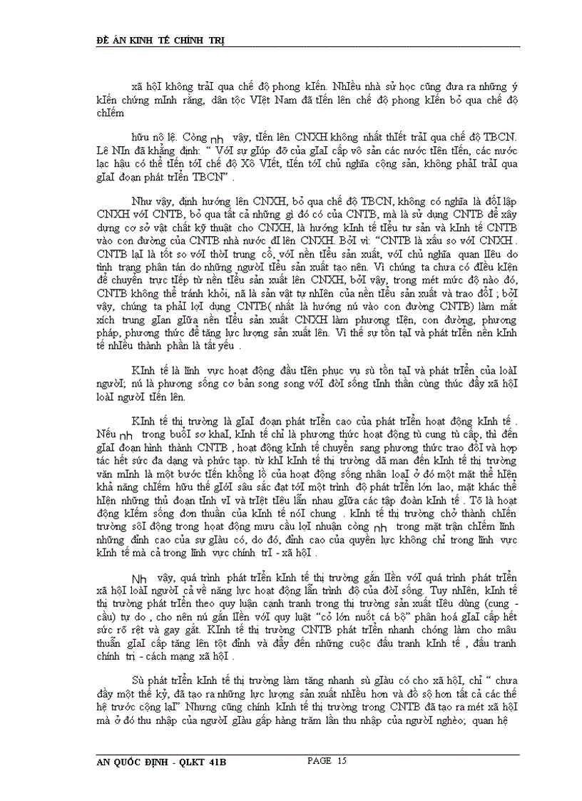 image for page Phân tích giải pháp phát triển kinh tế thị trường định hướng xã hội chủ nghĩa việt nam Giáo viên hướng dẫn