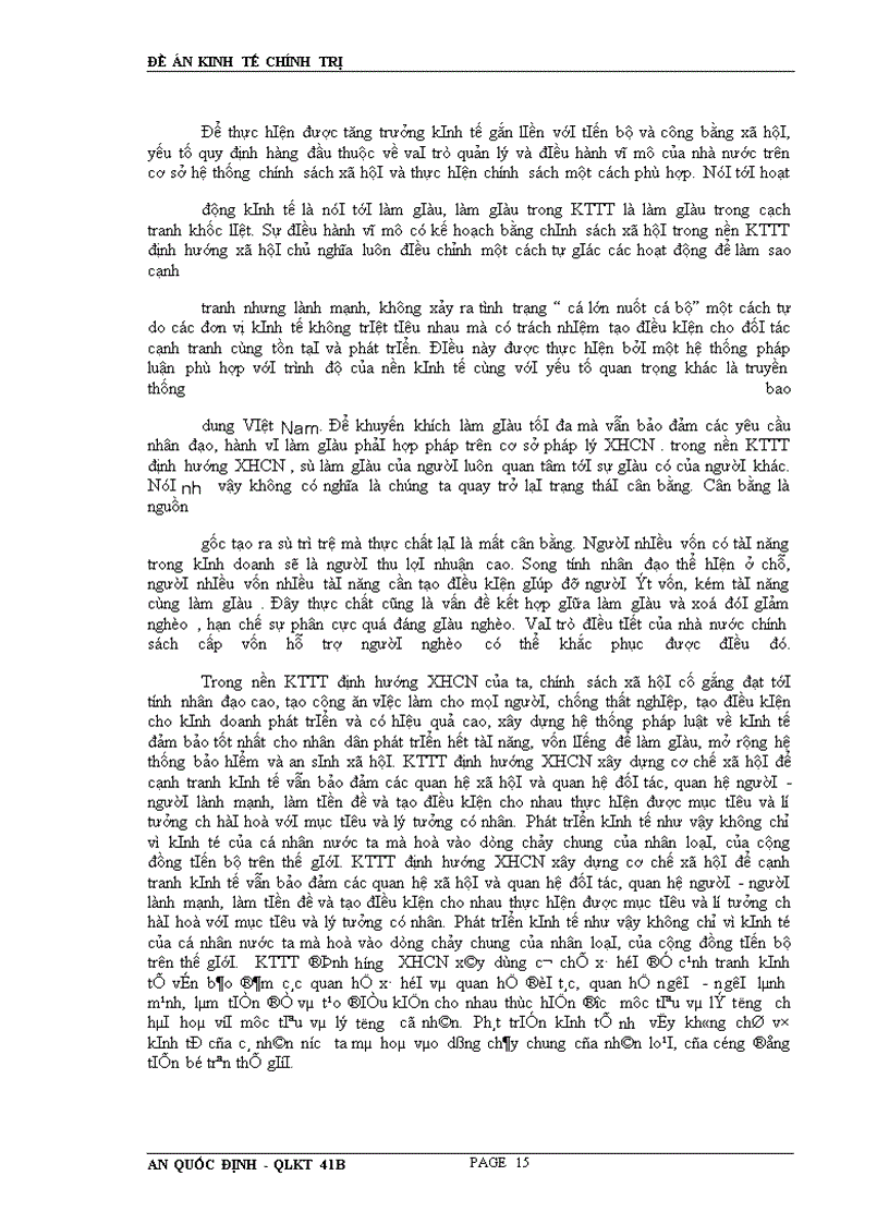 image for page Phân tích giải pháp phát triển kinh tế thị trường định hướng xã hội chủ nghĩa việt nam Giáo viên hướng dẫn