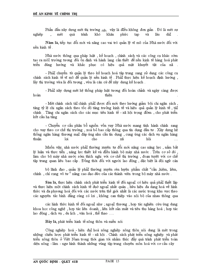 image for page Phân tích giải pháp phát triển kinh tế thị trường định hướng xã hội chủ nghĩa việt nam Giáo viên hướng dẫn