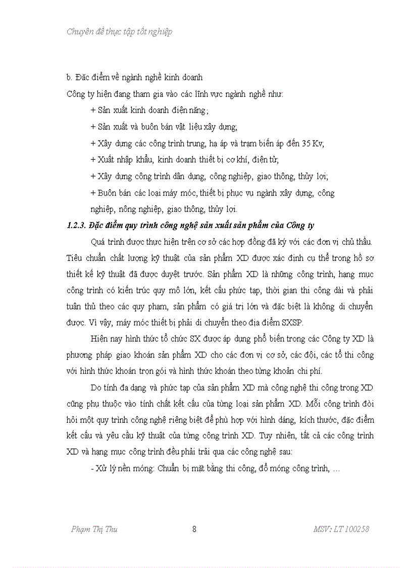 image for page Tổng quan về đặc điểm kinh tế - kĩ thuật và tổ chức bộ máy quản lí hoạt động sản xuất kinh doanh của công ty cổ phần cơ điện và xây dựng việt nam