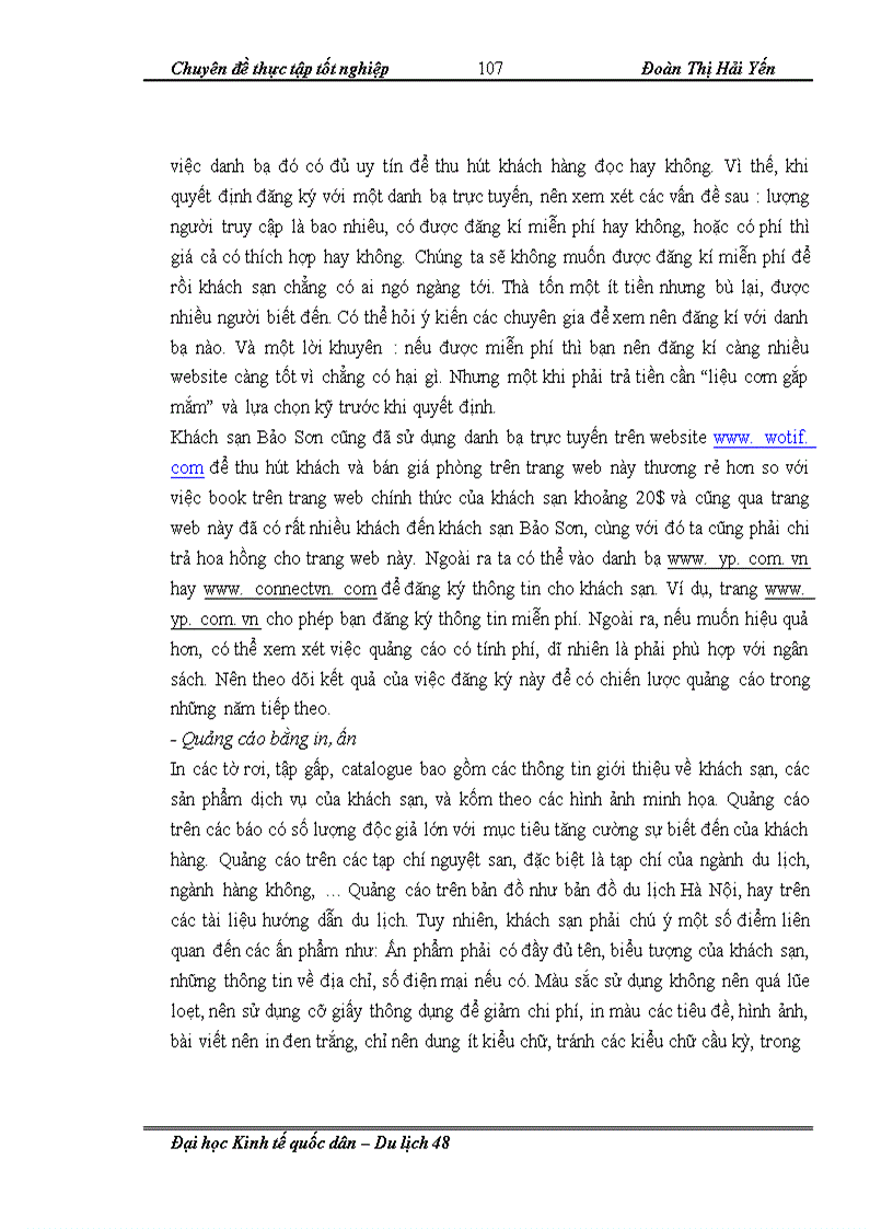 image for page Hoàn thiện chính sách xúc tiến nhằm phát triển thương hiệu khách sạn quốc tế Bảo Sơn