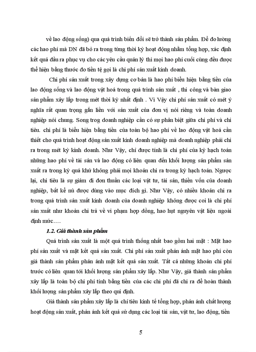 image for page Hoàn thiện hạch toán chi phí sản xuất và tính giá thành sản phẩm xây lắp ở Công ty Hương Giang -Bộ Quóc Phòng