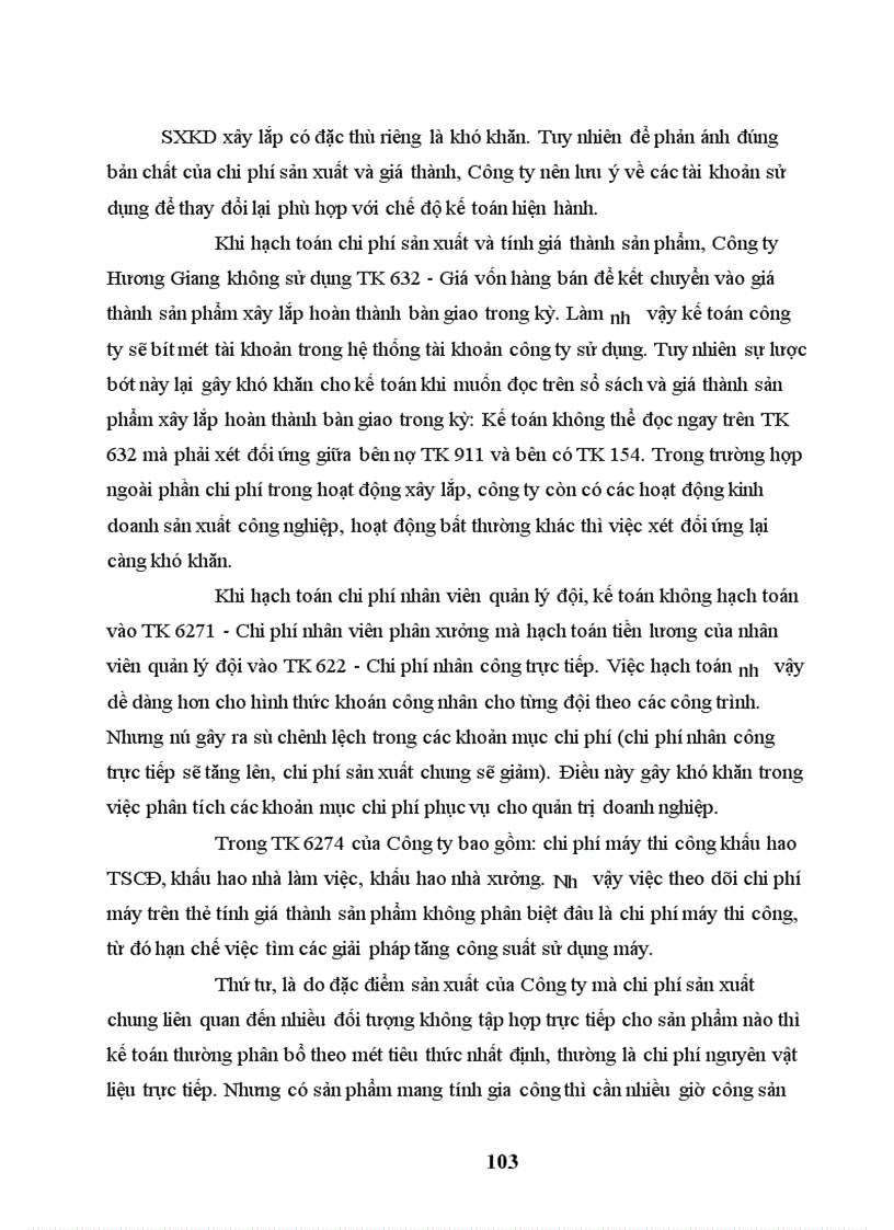 image for page Hoàn thiện hạch toán chi phí sản xuất và tính giá thành sản phẩm xây lắp ở Công ty Hương Giang -Bộ Quóc Phòng