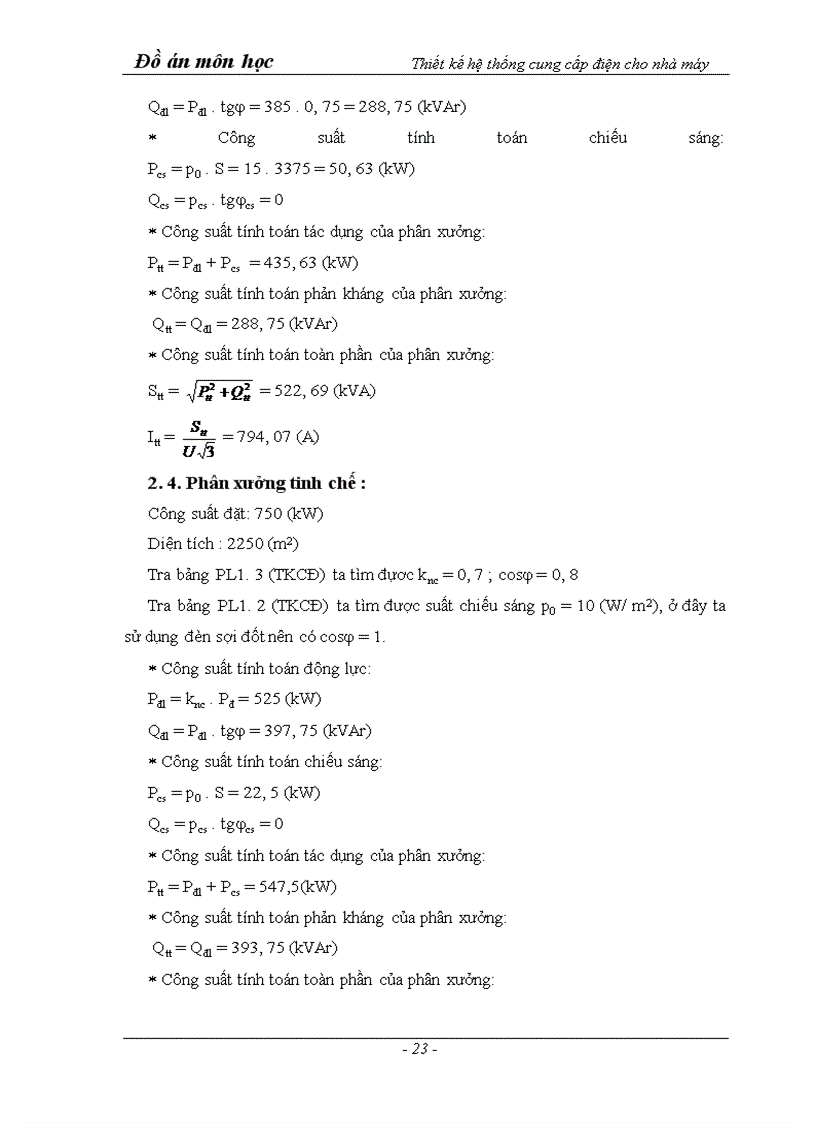 image for page Thiết kế hệ thống cung cấp điện cho nhà máy