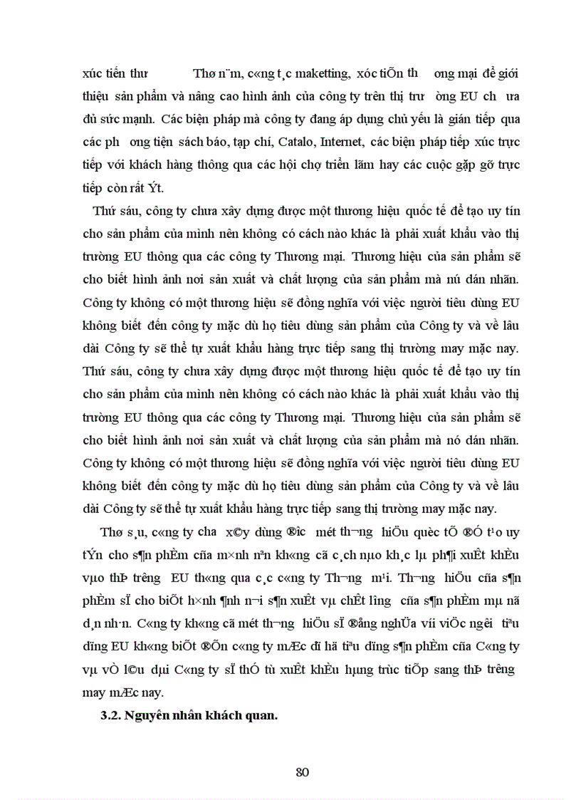 image for page Một số giải pháp nâng cao sức cạnh tranh hàng may mặc của công ty HANOSIMEX trên thị trường EU