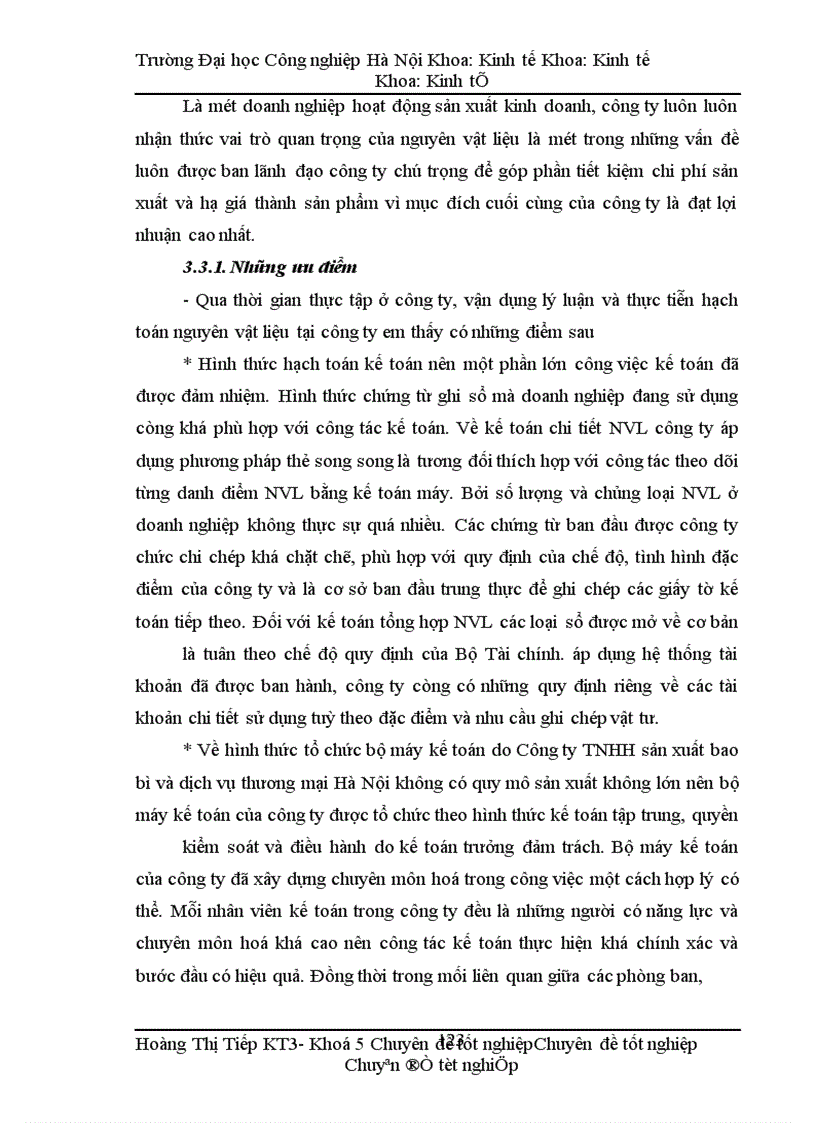 image for page Hoàn thiện công tác kế toán nguyên vật liệu tại Công ty TNHH sản xuất bao bì và dịch vụ thương mại Hà Nội.