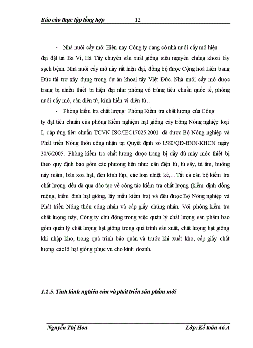 image for page Báo cáo thực tập tổng hơp tại Công ty cổ phần Giống cây trồng Trung ương