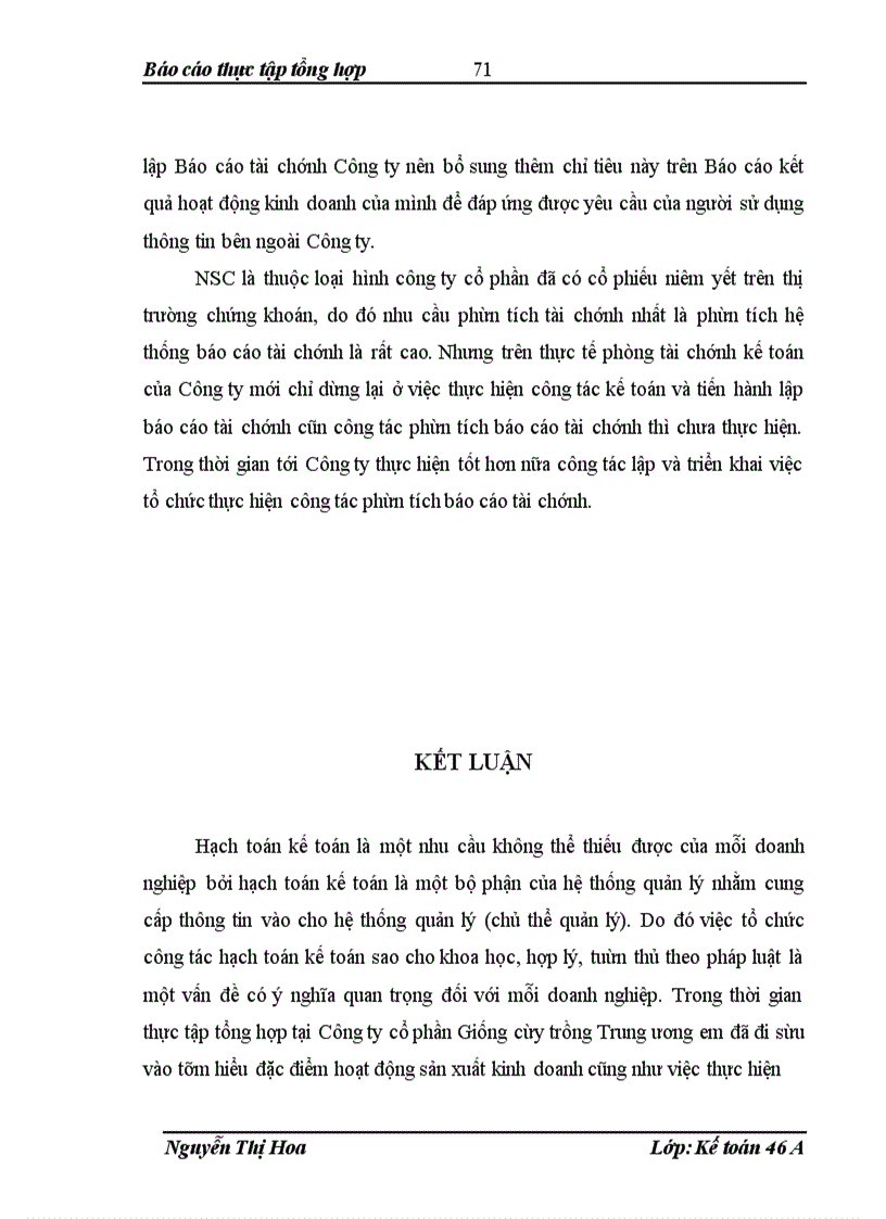 image for page Báo cáo thực tập tổng hơp tại Công ty cổ phần Giống cây trồng Trung ương