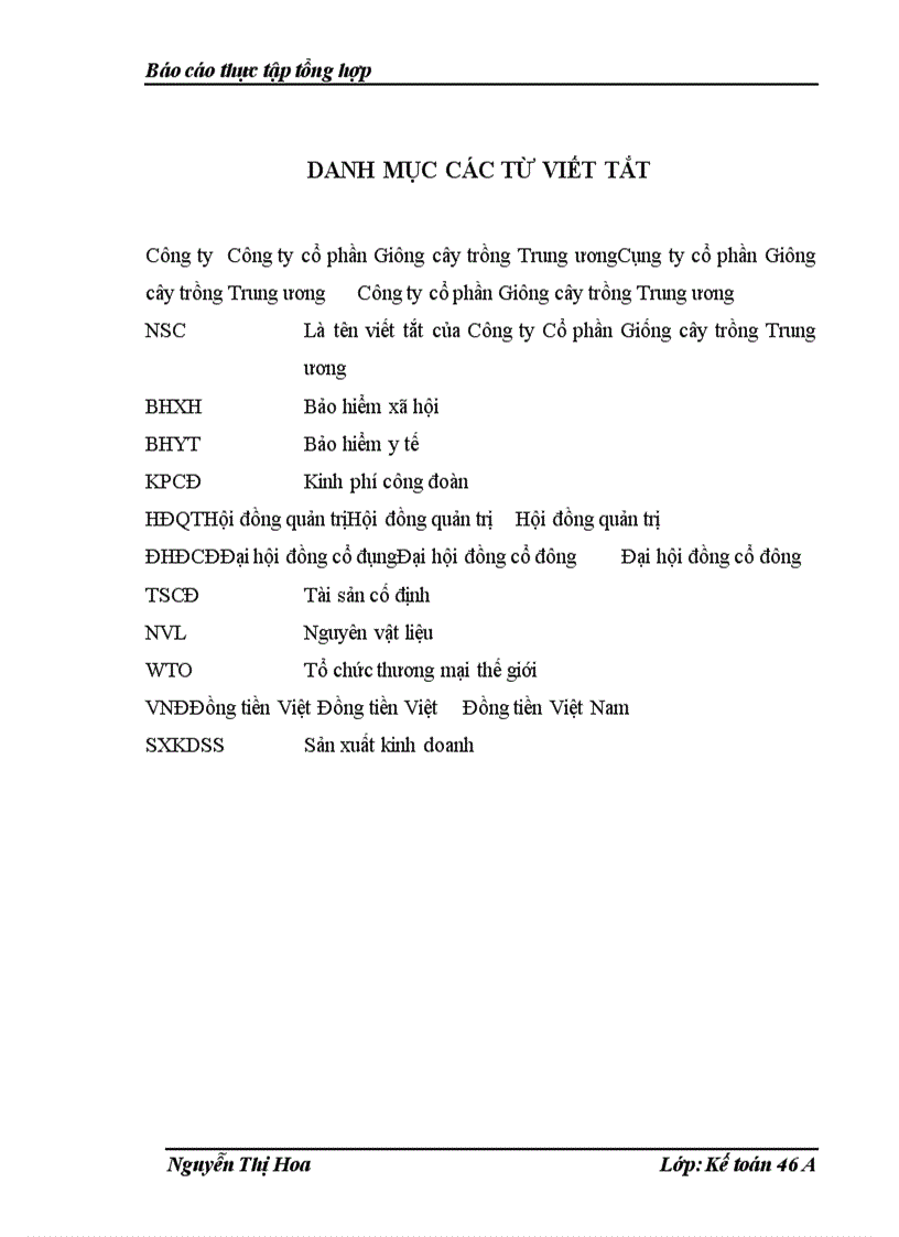 image for page Báo cáo thực tập tổng hơp tại Công ty cổ phần Giống cây trồng Trung ương