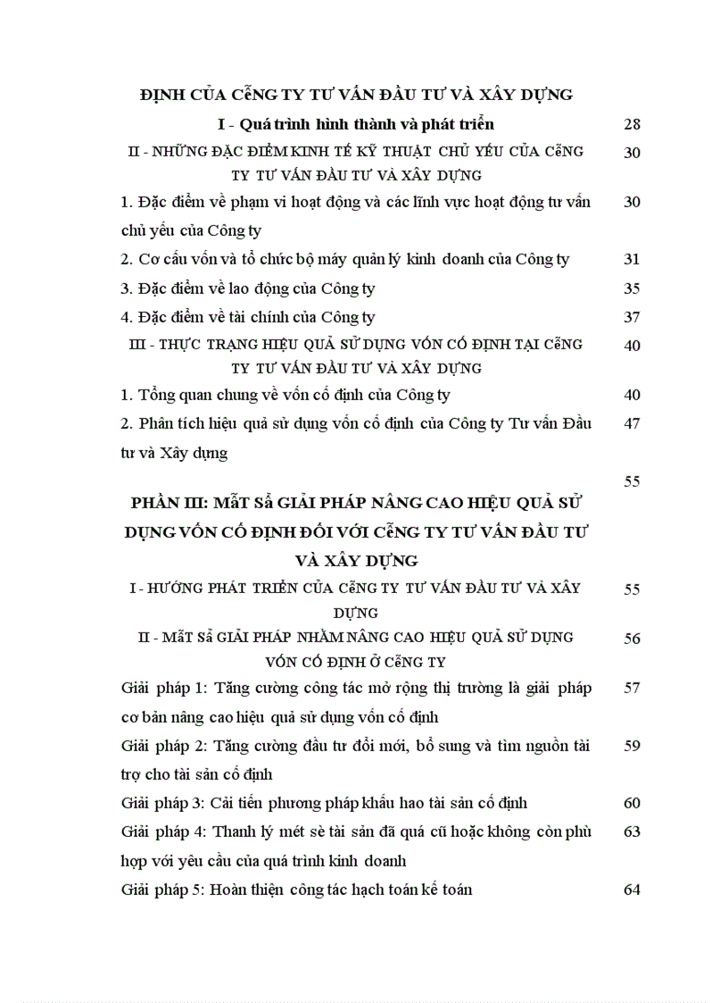 image for page Một số giải pháp nâng cao hiệu quả sử dụng vốn cố định của Công ty tư vấn đầu tư và xây dựng