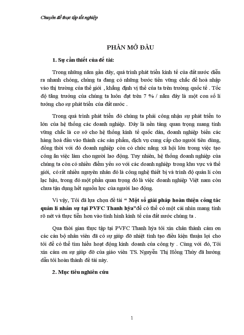 image for page Một số giải pháp hoàn thiện công tác quản lí nhân sự tại PVFC Thanh hóa