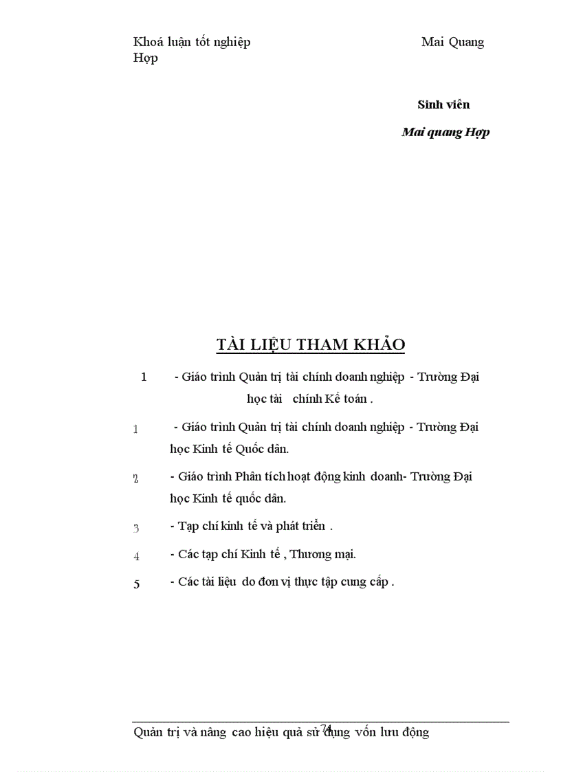 image for page Quản trị và nâng cao hiệu quả sử dụng vốn lưu động tại Công ty Vật tư kỹ thuật Xi măng