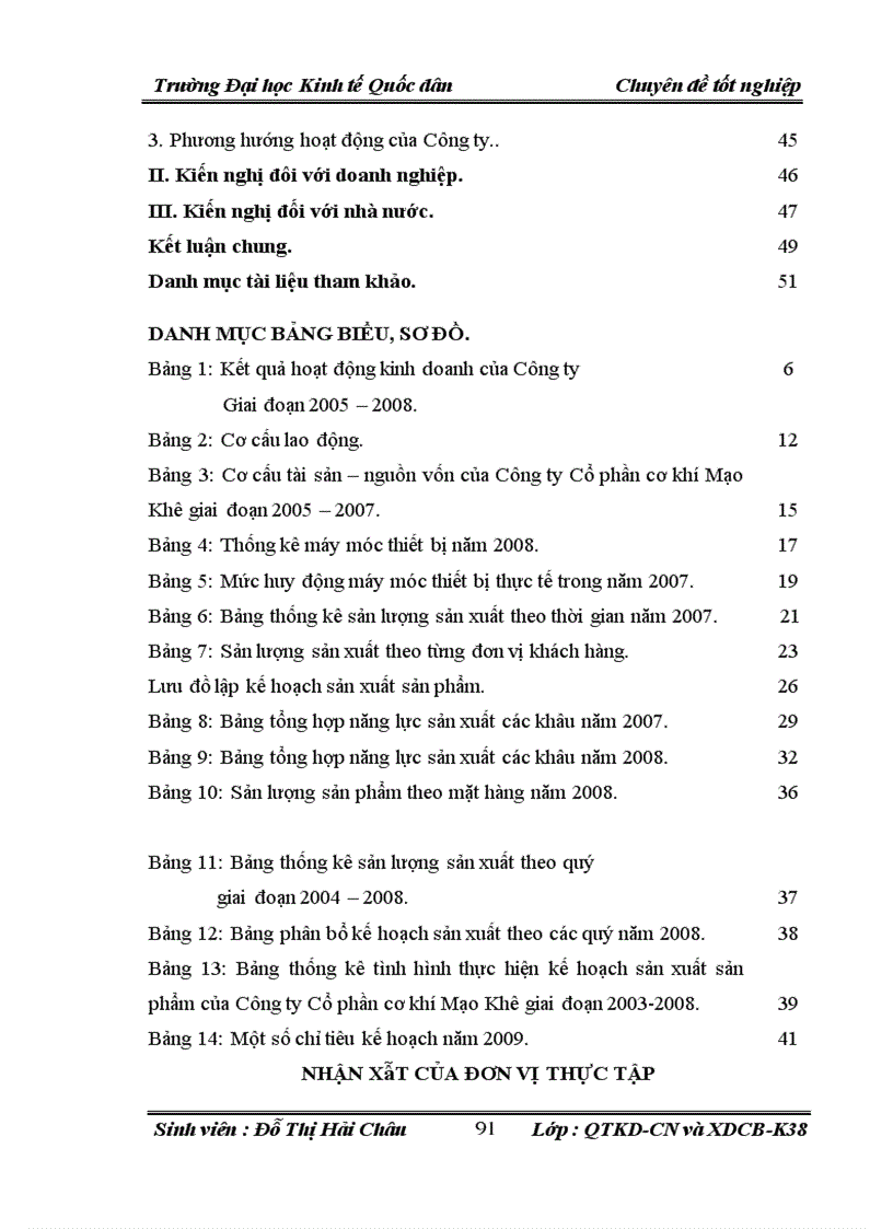 image for page Lập kế hoạch sản xuất sản phẩm cơ khí tại Công ty Cổ phần Cơ khí Mạo Khê