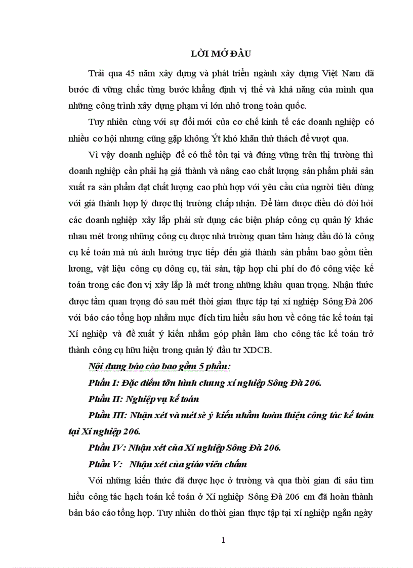 image for page Hoàn thiện công tác kế toán tại Xí nghiệp 206.