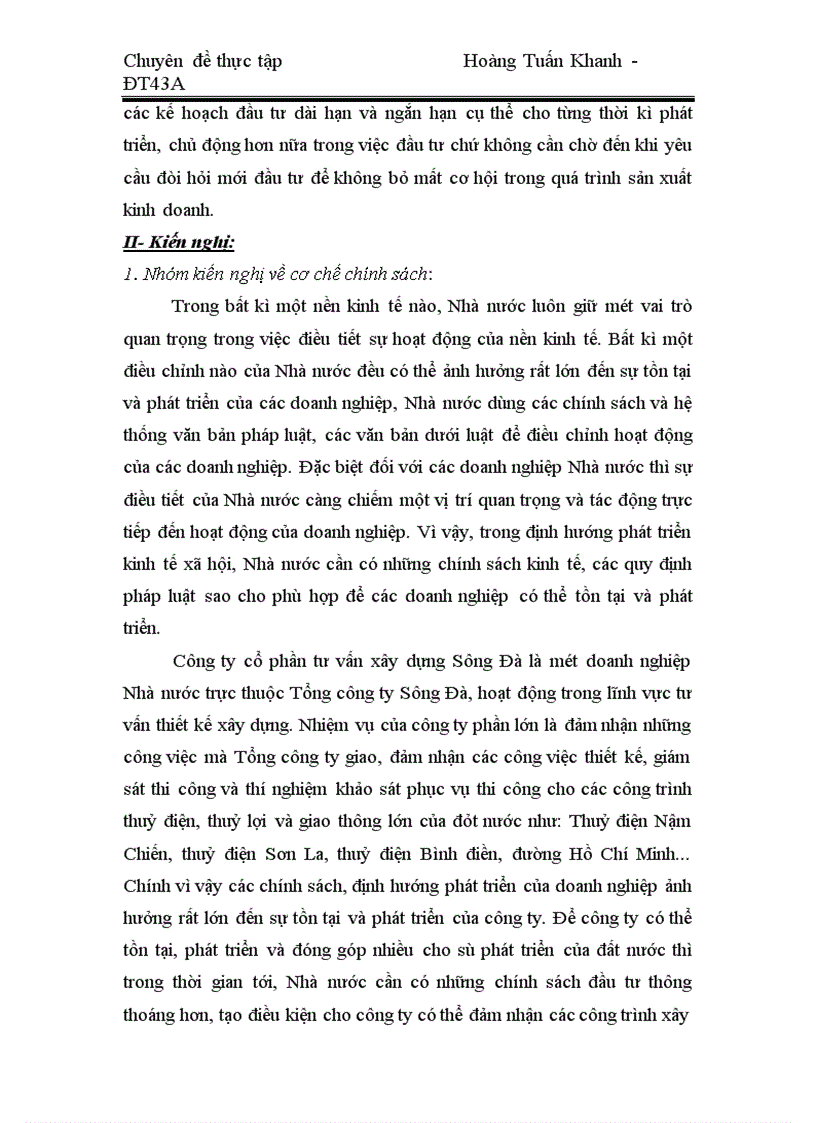 image for page Đầu tư nâng cao năng lực sản xuất kinh doanh ở công ty cổ phần tư vấn xây dựng Sông Đà