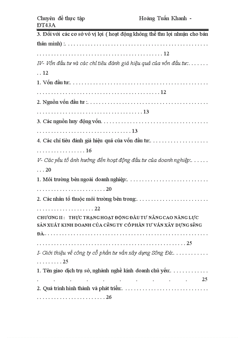 image for page Đầu tư nâng cao năng lực sản xuất kinh doanh ở công ty cổ phần tư vấn xây dựng Sông Đà