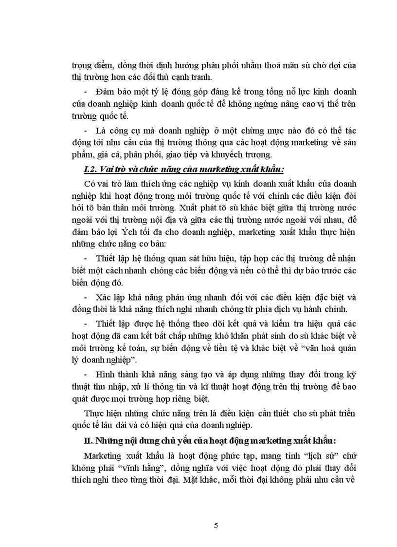 image for page Một số giải pháp nhằm hoàn thiện hoạt động marketing xuất khẩu đối với mặt hàng nông sản tại công ty xuất nhập khẩu Intimex
