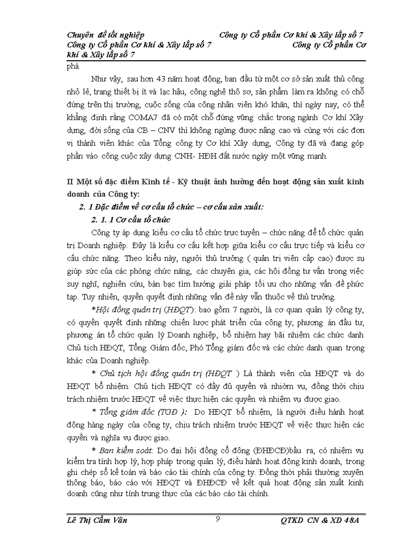 image for page Một số biện pháp nhằm nâng cao hiệu quả sản xuất kinh doanh ở Công ty Cổ phần Cơ khí và Xây lắp số 7
