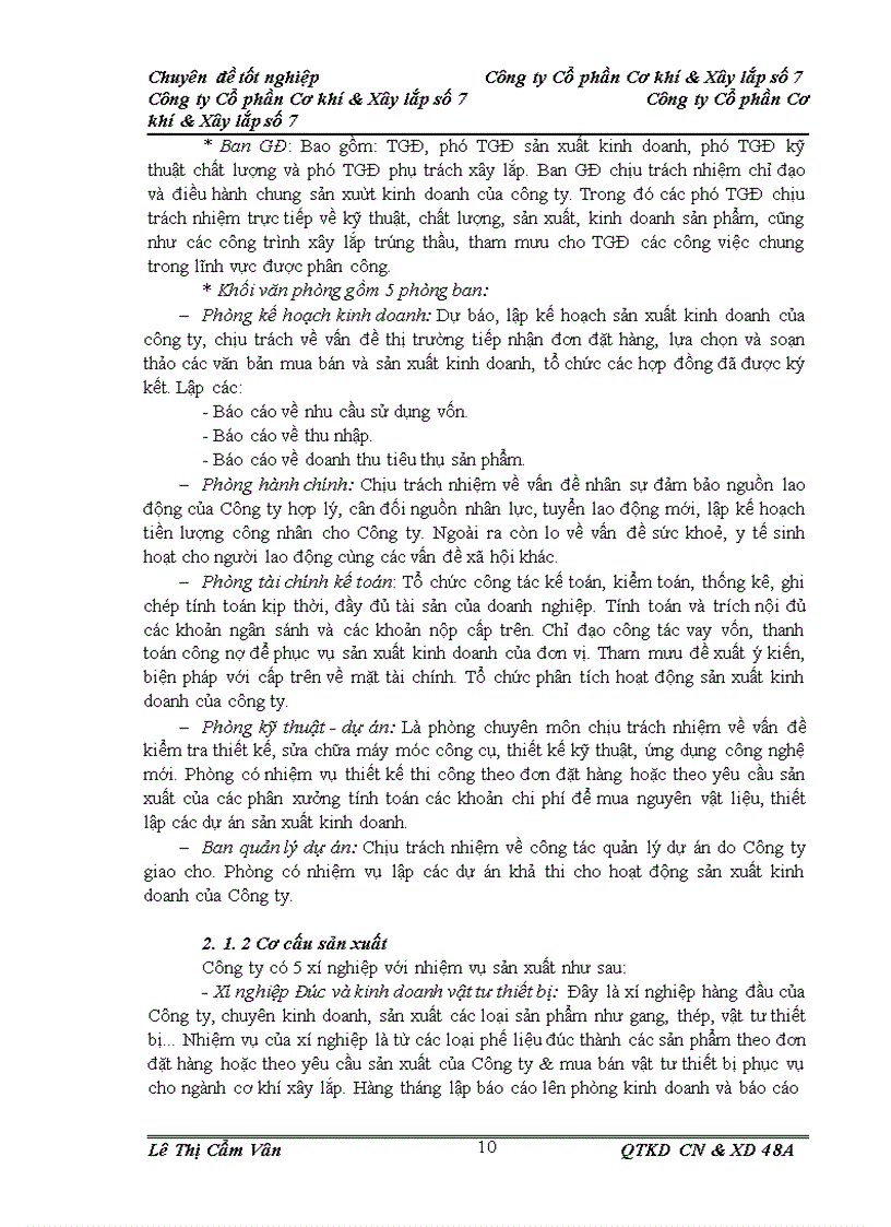 image for page Một số biện pháp nhằm nâng cao hiệu quả sản xuất kinh doanh ở Công ty Cổ phần Cơ khí và Xây lắp số 7