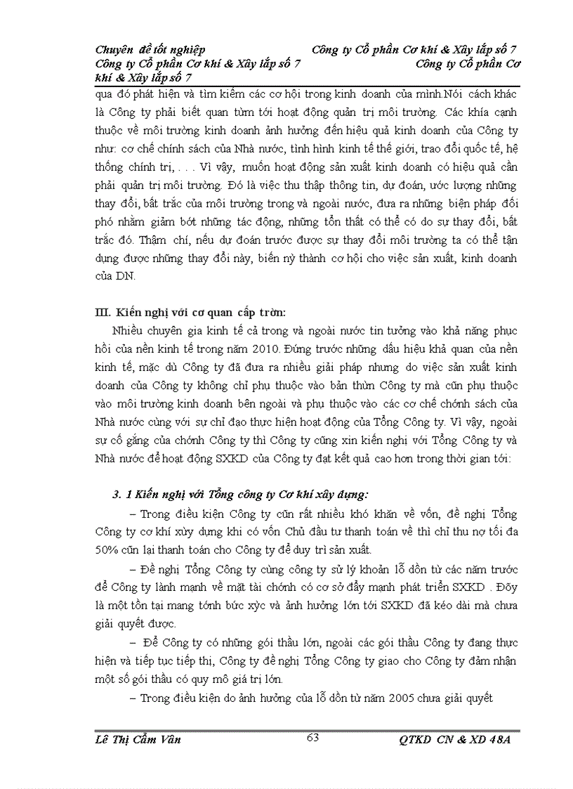 image for page Một số biện pháp nhằm nâng cao hiệu quả sản xuất kinh doanh ở Công ty Cổ phần Cơ khí và Xây lắp số 7