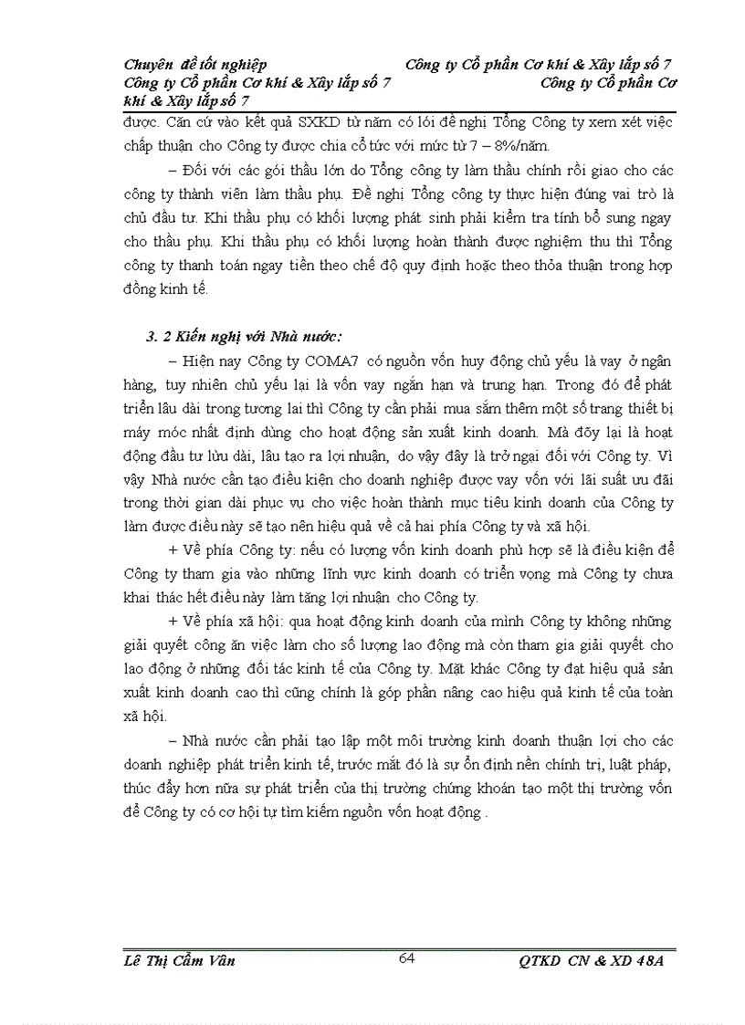 image for page Một số biện pháp nhằm nâng cao hiệu quả sản xuất kinh doanh ở Công ty Cổ phần Cơ khí và Xây lắp số 7