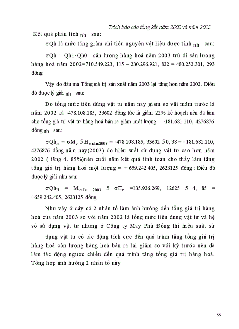 image for page Phân tích tình hình quản lý vật tư và xây dựng các biện pháp quản lý vật tư ở Công ty May Phù Đổng