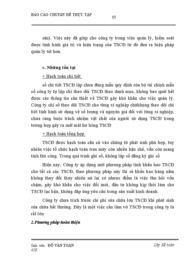 image for page Hoàn thiện hạch toán TSCĐ tại Công ty Công Trình Đường Thuỷ