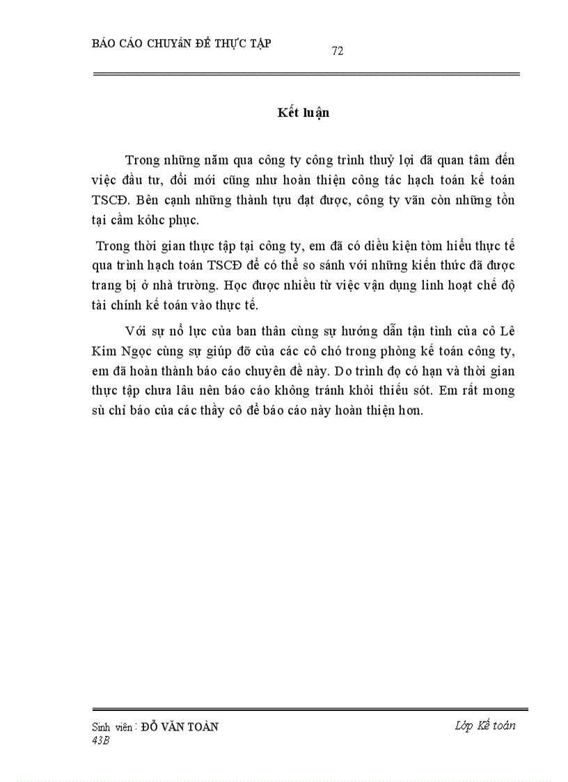 image for page Hoàn thiện hạch toán TSCĐ tại Công ty Công Trình Đường Thuỷ