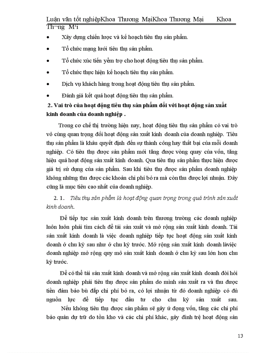 image for page Một số biện pháp đẩy mạnh hoạt động tiêu thụ sản phẩm ở công ty thực phẩm miền Bắc