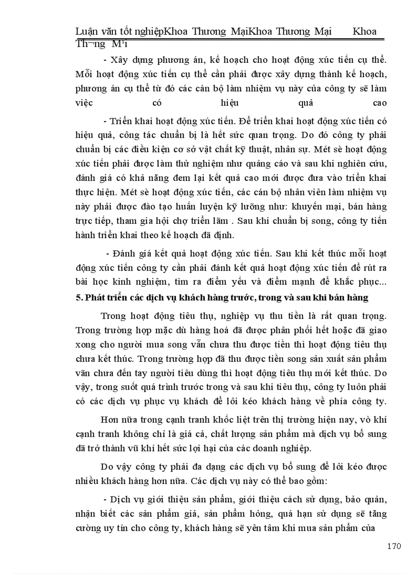 image for page Một số biện pháp đẩy mạnh hoạt động tiêu thụ sản phẩm ở công ty thực phẩm miền Bắc