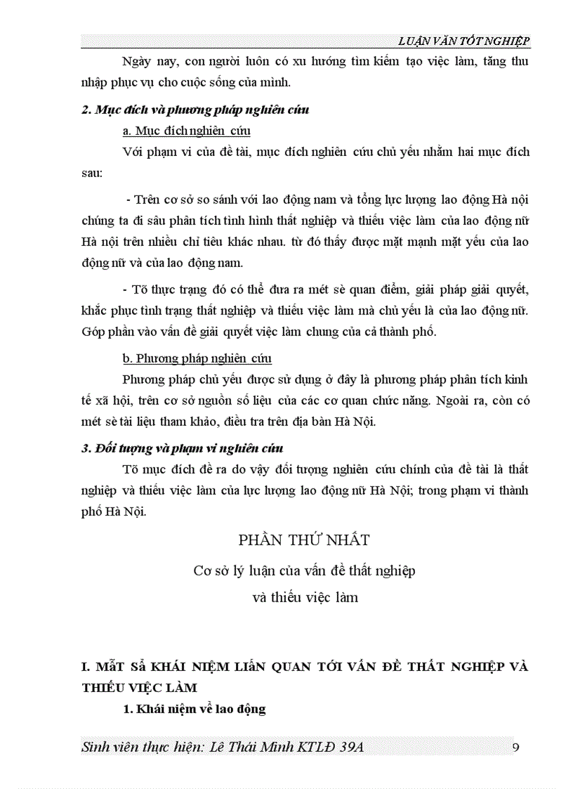 image for page Hiện trạng lao động chưa có việc làm ở Hà nội