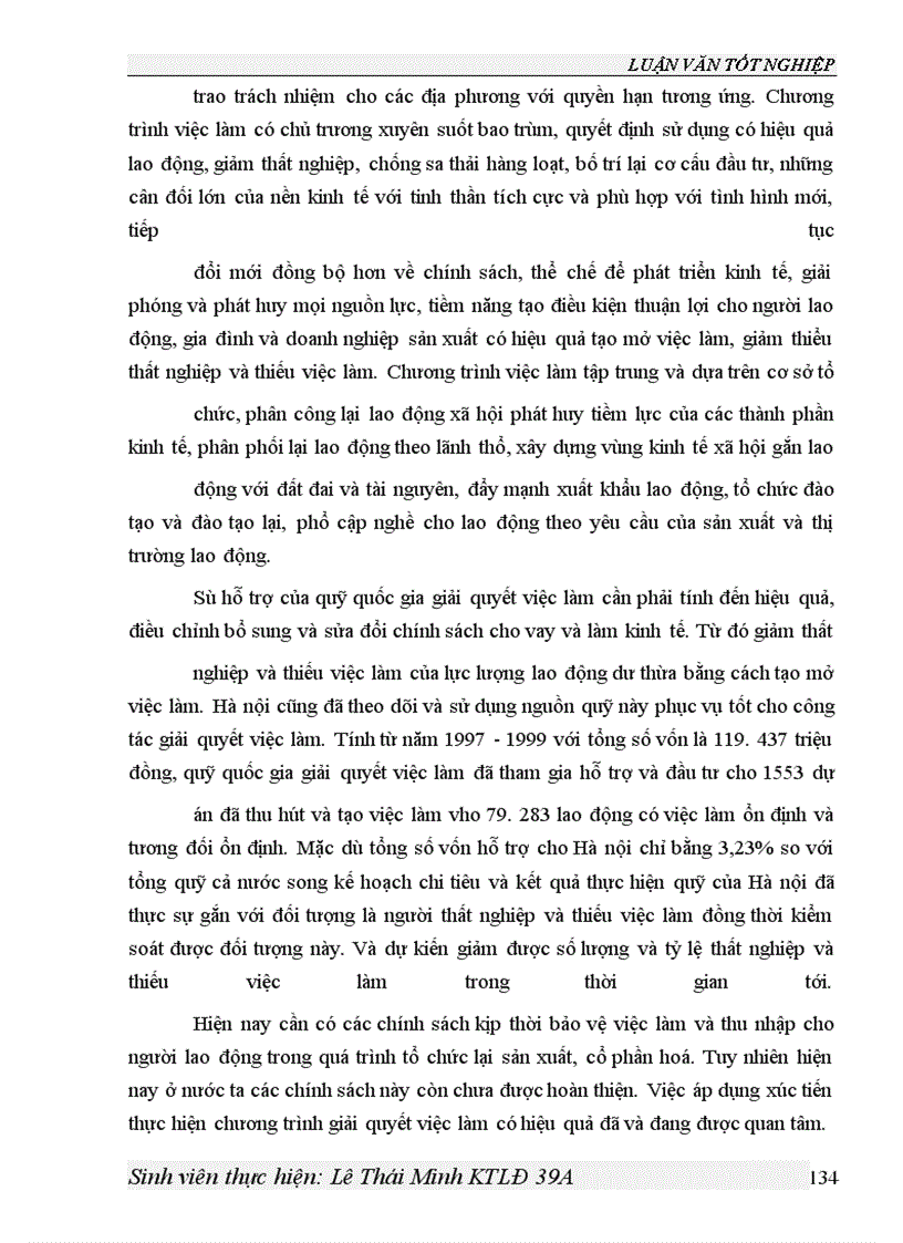 image for page Hiện trạng lao động chưa có việc làm ở Hà nội