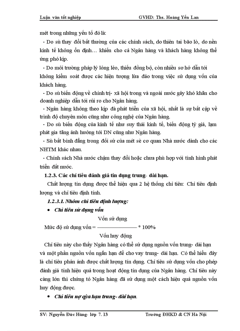 image for page Một số giải pháp nâng cao chất lượng tín dụng trung- dài hạn tại Chi nhánh Ngân hàng ĐT&PT Hải Dương
