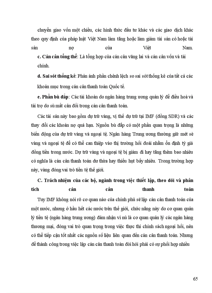 image for page Nguyên tắc bút toán và phân tích cán cân thanh toán