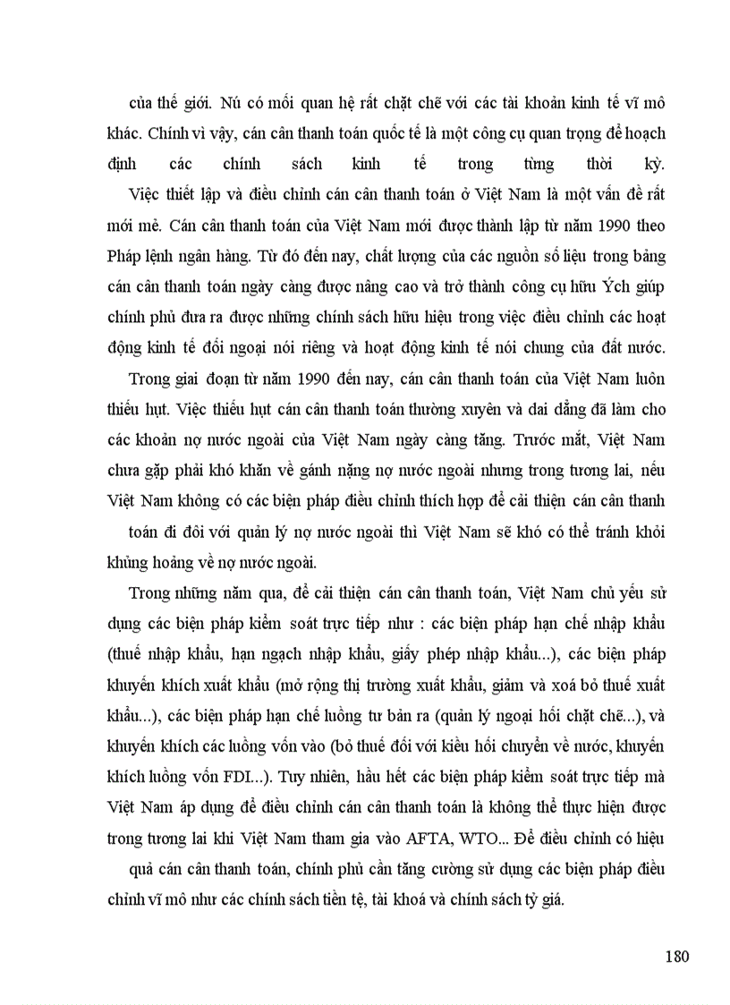 image for page Nguyên tắc bút toán và phân tích cán cân thanh toán