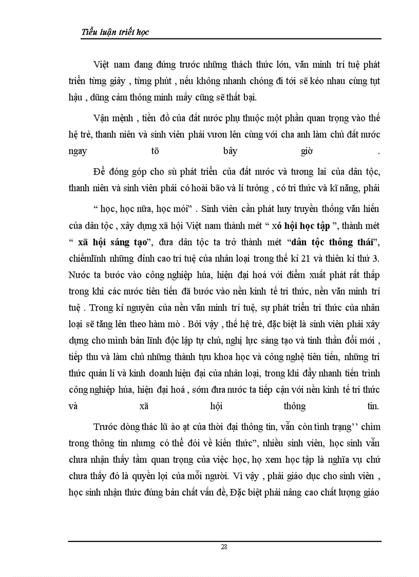 image for page Lý luận về con người và vấn đề về đào tạo nguồn lực con người trong sự nghiệp công nghiệp hoá hiện đại hoá đất nước cho tiểu luận triết học của mình