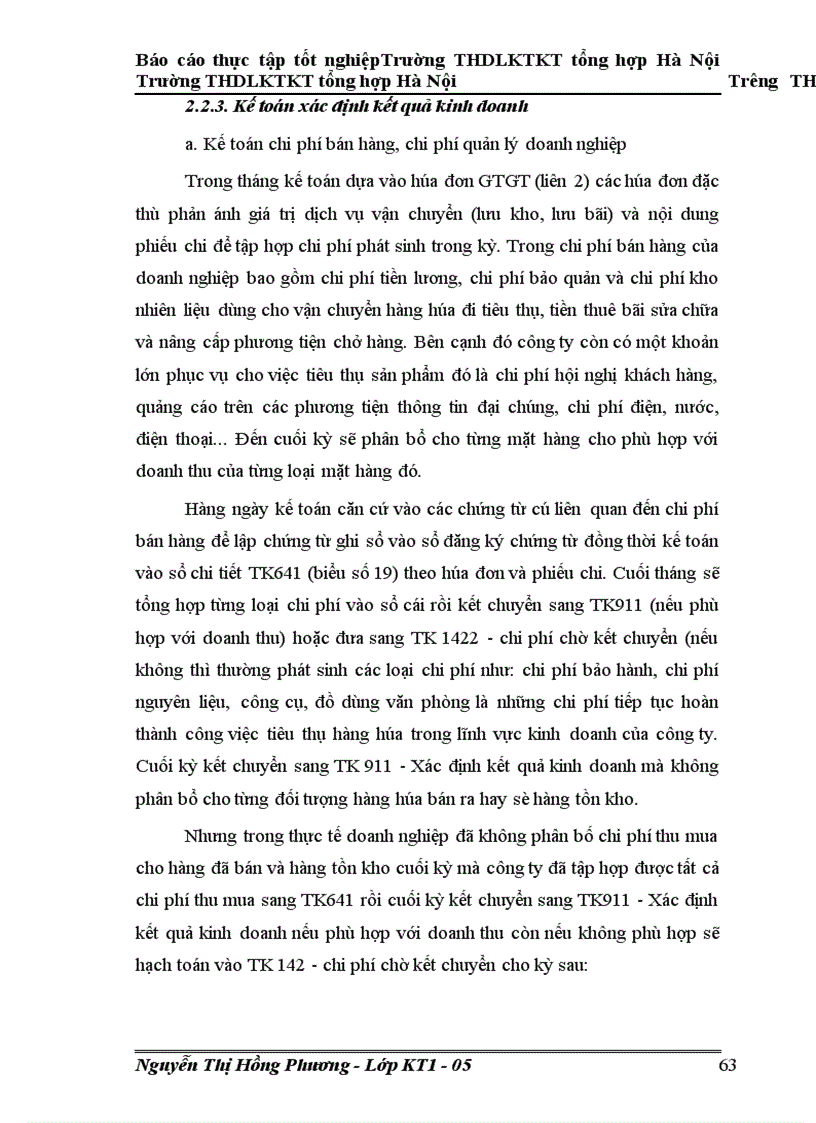 image for page Kế toán hàng hóa và xác định kết quả kinh doanh tại Công ty Cổ phần Thương mại khách sạn tỉnh Sơn La