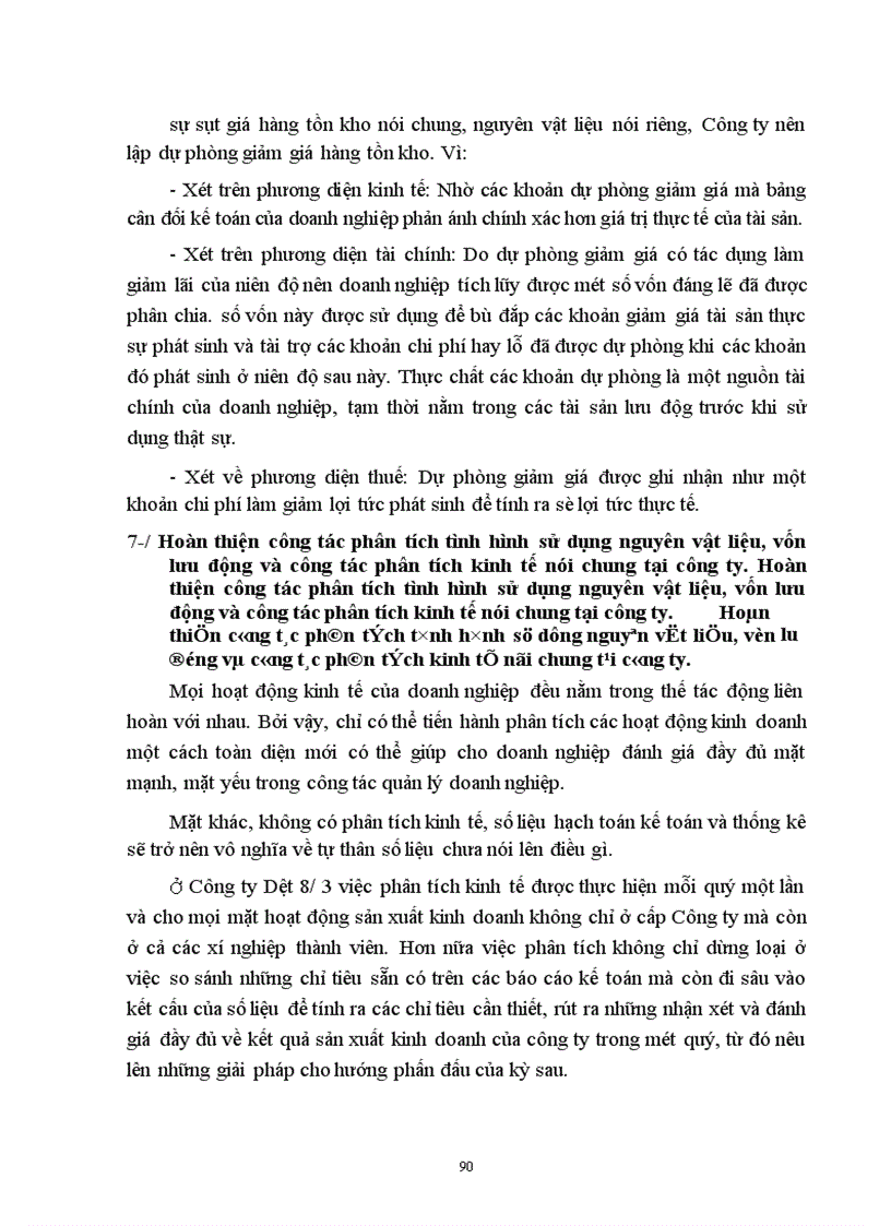 image for page Tổ chức công tác kế toán nguyên vật liệu với việc nâng cao hiệu quả sử dụng vốn lưu động ở Công ty Dệt 8-3