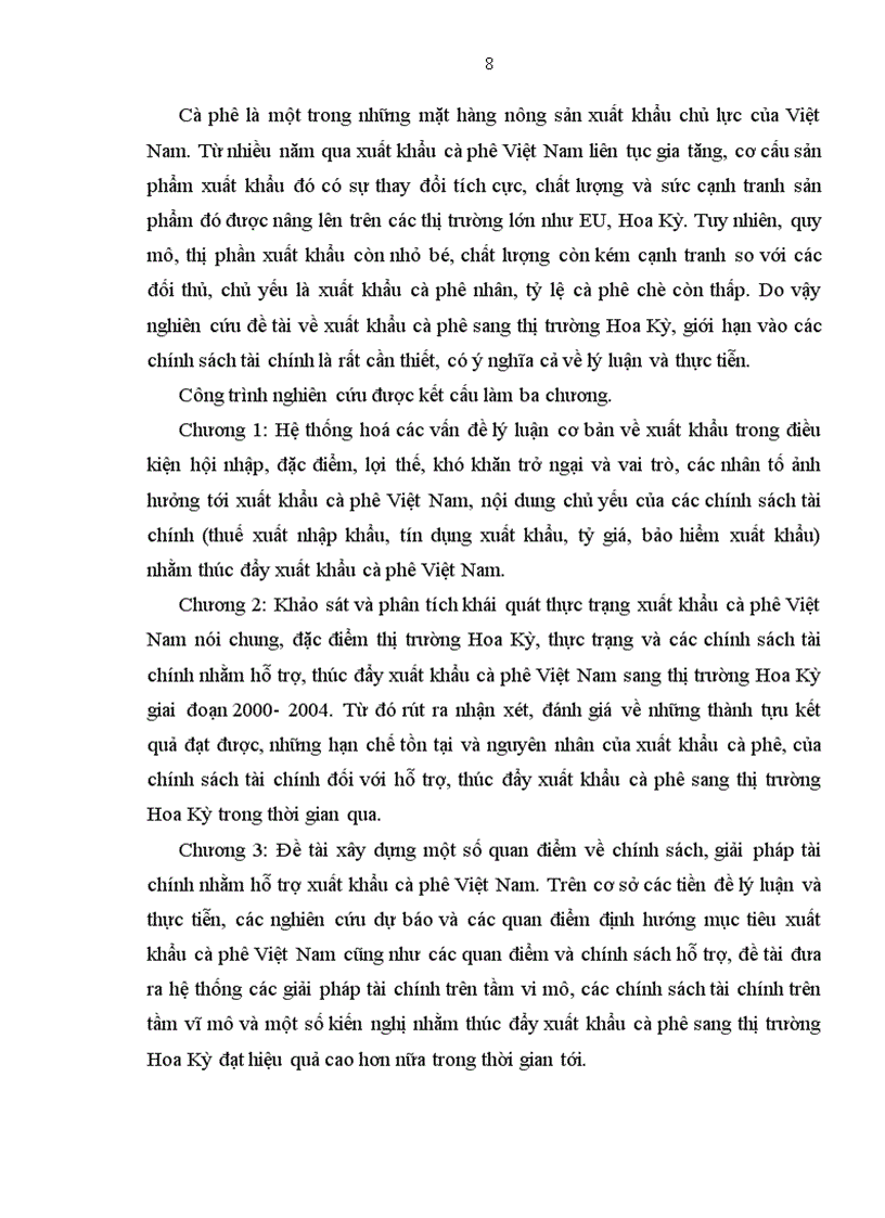 image for page Một số giải pháp về chính sách tài chính nhằm thúc đẩy xuất khẩu cà phê Việt Nam sang thị trường Hoa Kỳ