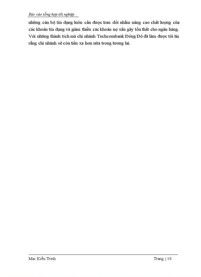 image for page Tình hình hoạt động của chi nhánh Techcombank