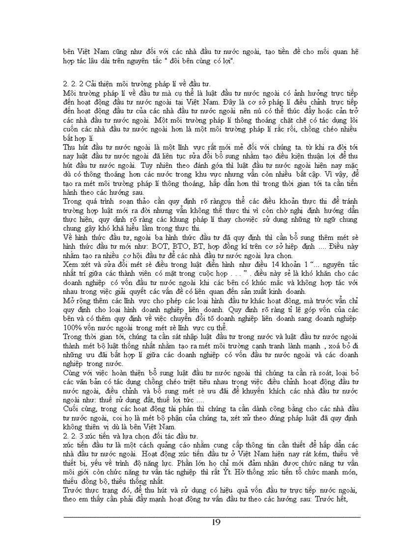 image for page Thưc trạng và giải pháp nhằm thu hút vốn đầu tư trực tiếp nước ngoài vào Việt Nam trong giai đoạn 1988 đến đầu năm 2000