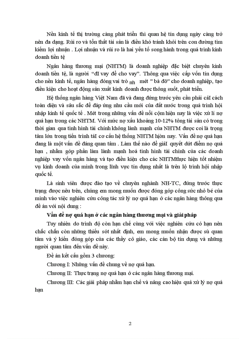 image for page Vấn đề nợ quá hạn ở các ngân hàng thương mại và giải pháp