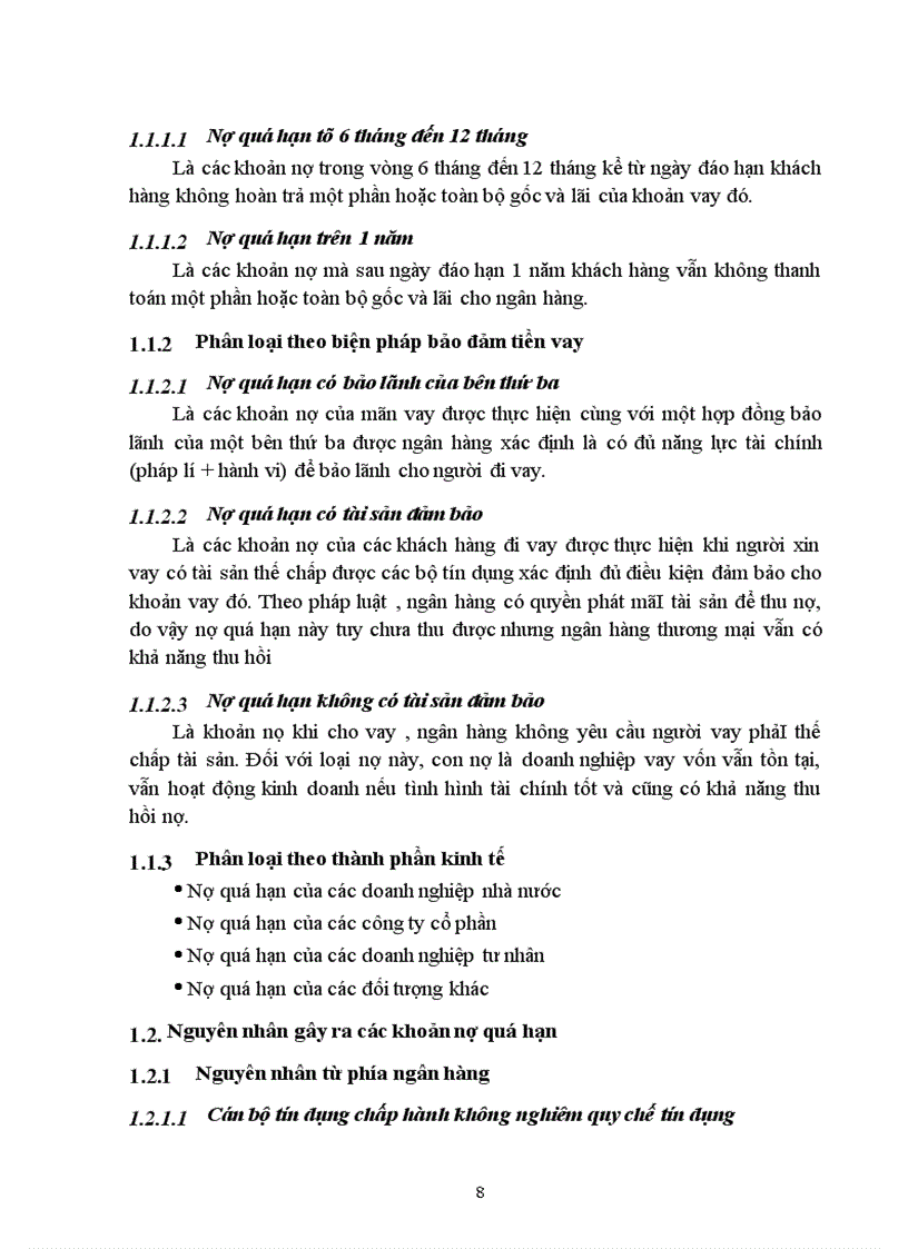 image for page Vấn đề nợ quá hạn ở các ngân hàng thương mại và giải pháp