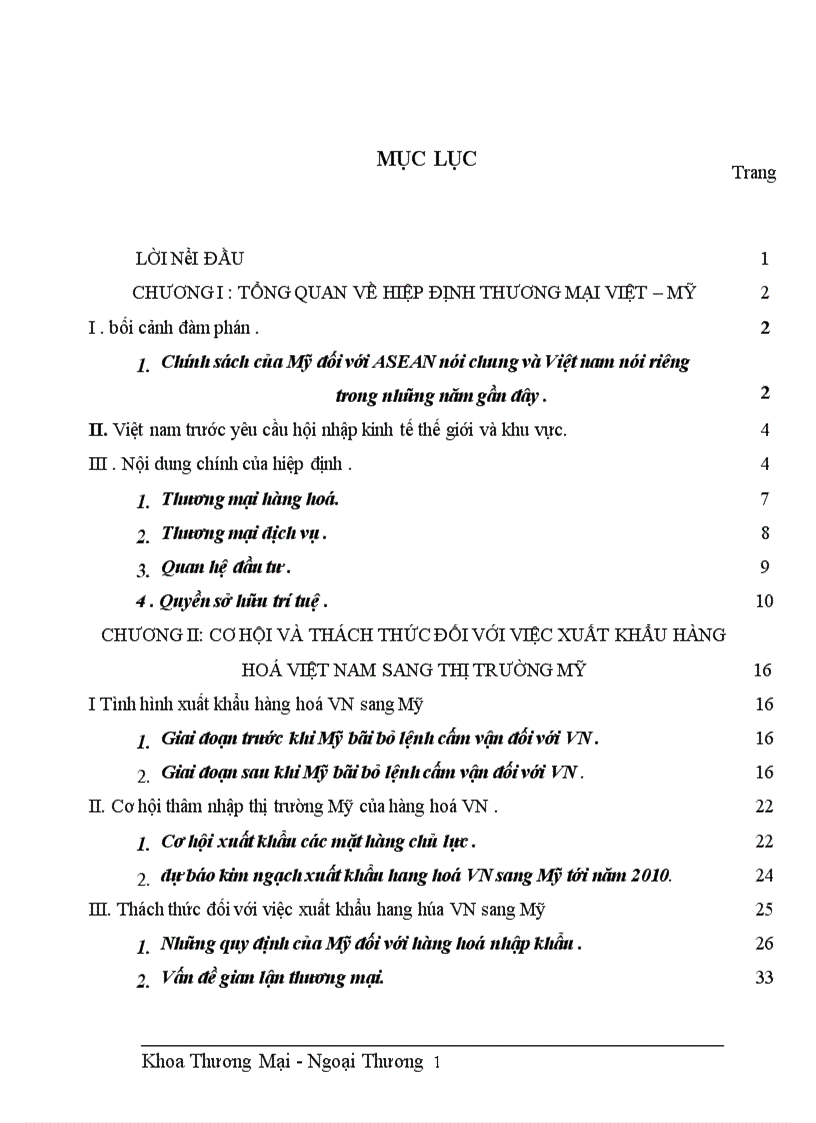 image for page Hiệp định thương mại Việt – Mỹ và các giải pháp thúc đẩy xuất khẩu hàng Việt nam sang thị trường Mỹ