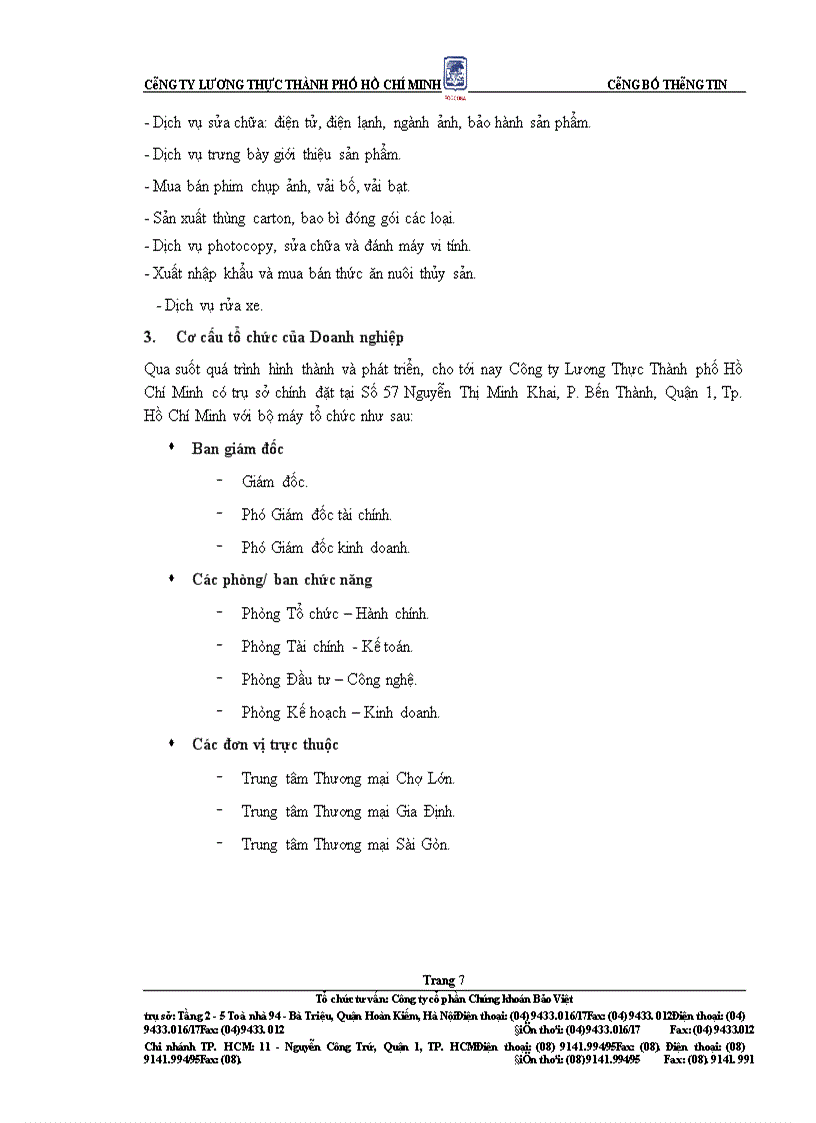 image for page Bản cáo bạch Công ty Lương Thực thành phố Hồ Chí Minh